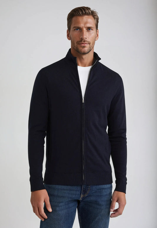 Jason | Men’s Full Zip High Neck Sweater