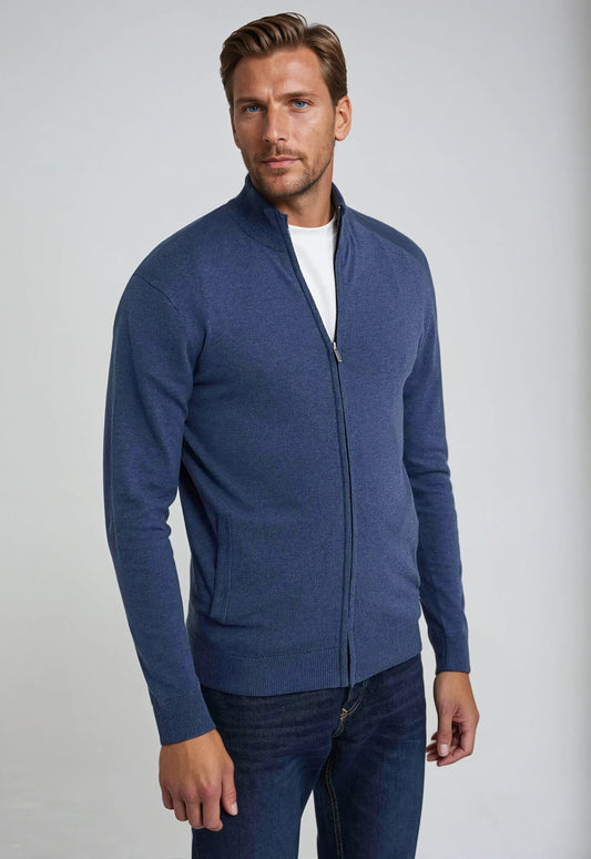 Jason | Men’s Full Zip High Neck Sweater